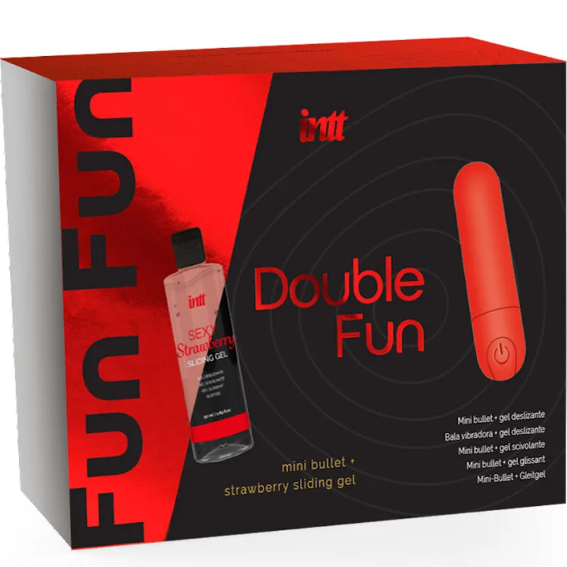 INTT RELEASES - DOUBLE FUN KIT MET VIBRERENDE KOGEL EN AARDBEIEN MASSAGEGEL