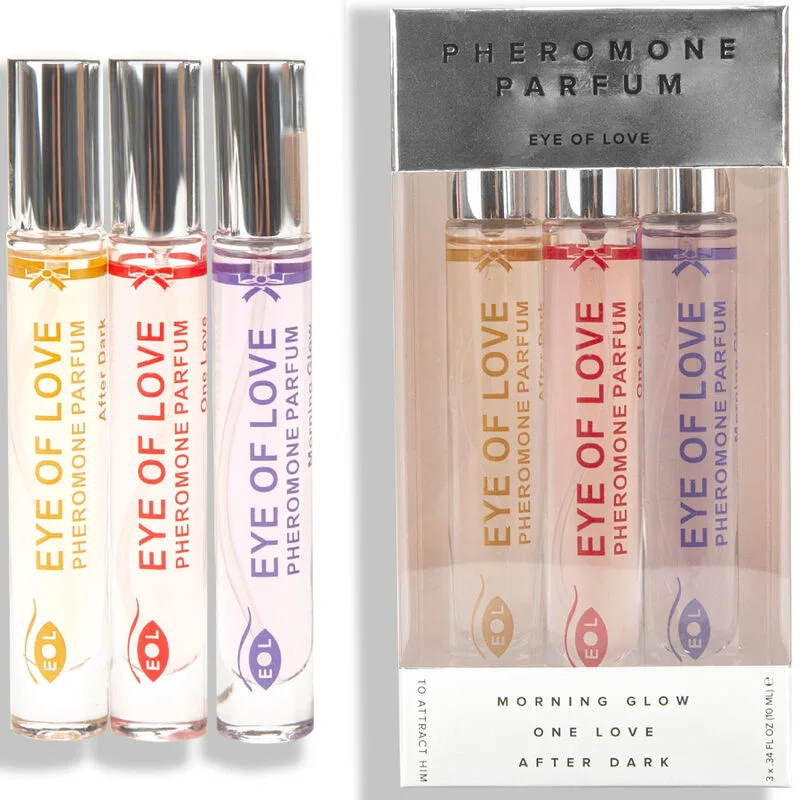 EYE OF LOVE - EOL PHR PARFUM 10 ML SET/3 - MORGENGLOED, ÉÉN LIEFDE, NA HET DONKER