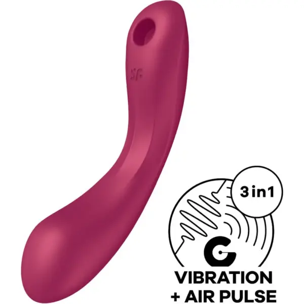 SATISFYER - CURVE TRINITY 1 LUCHTPULS VIBRATIE ROOD