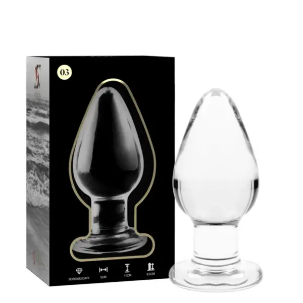 NEBULA SERIES BY IBIZA - 3 PLUG MODEL TRANSPARANT BOROSILICAATGLAS 11 CM -OF- 5 CM