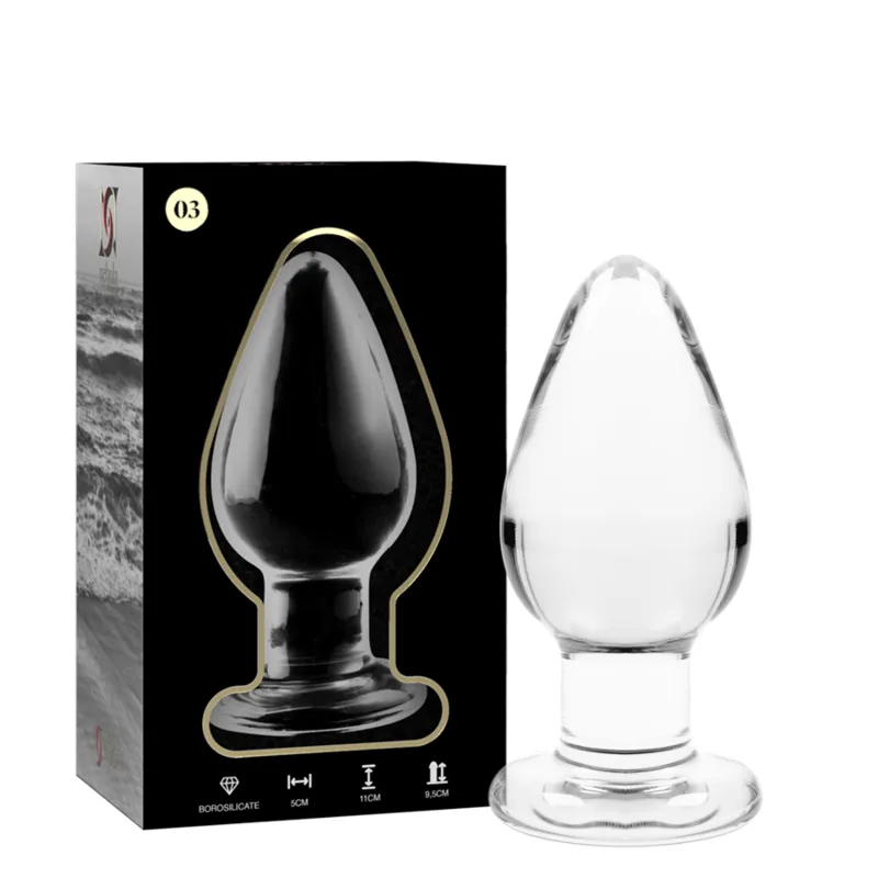 NEBULA SERIES BY IBIZA - 3 PLUG MODEL TRANSPARANT BOROSILICAATGLAS 11 CM -OF- 5 CM