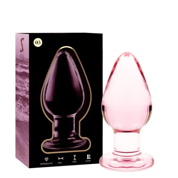 NEBULA SERIES BY IBIZA - 3 PLUG MODEL ROZE BOROSILICATE GLAS 11 CM -OF- 5 CM
