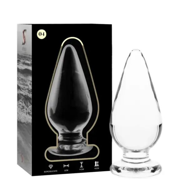 NEBULA SERIES BY IBIZA - 4 PLUG MODEL TRANSPARANT BOROSILICAATGLAS 11 CM -OF- 5 CM