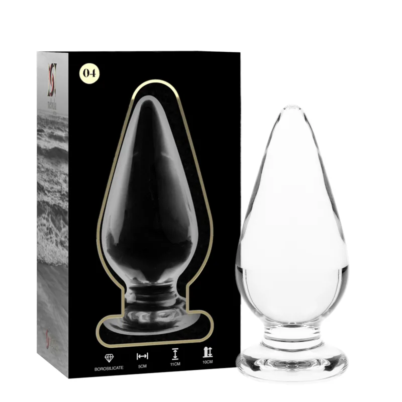 NEBULA SERIES BY IBIZA - 4 PLUG MODEL TRANSPARANT BOROSILICAATGLAS 11 CM -OF- 5 CM