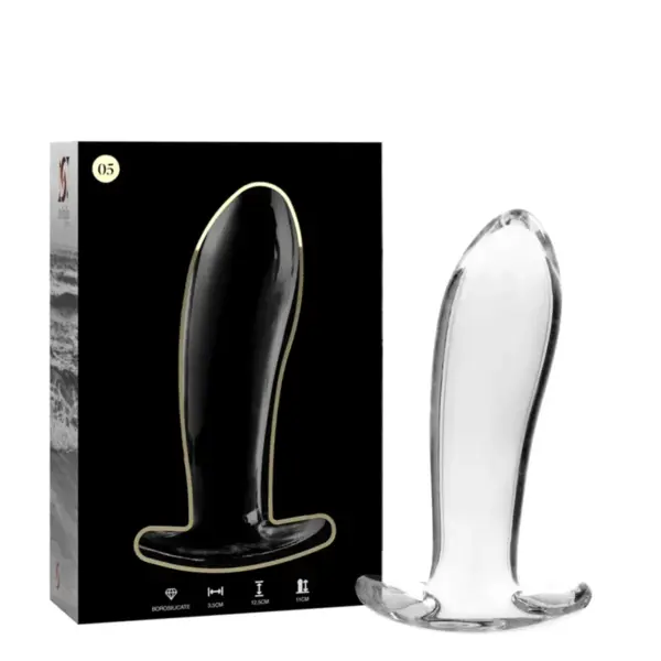 NEBULA SERIES BY IBIZA - 5 PLUG MODEL TRANSPARANT BOROSILICAATGLAS 12,5 CM -OF- 3,5 CM