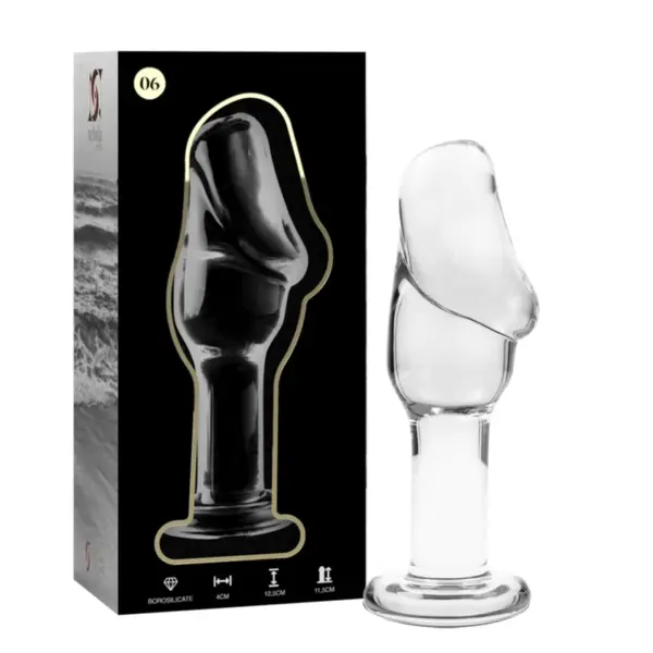 NEBULA SERIES BY IBIZA - 6 PLUG MODEL HELDER BOROSILICATE GLAS 12,5 CM -OF- 4 CM