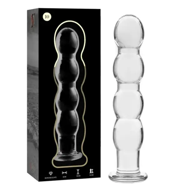 NEBULA SERIES BY IBIZA - MODEL 10 DILDO VAN HELDER BOROSILICATEGLAS 16,5 CM -OF- 3,5 CM