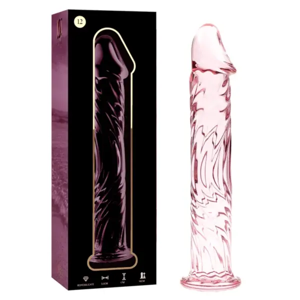 NEBULA SERIES BY IBIZA - MODEL 12 ROZE BOROSILICATE GLAS DILDO 17 CM -OF- 3,5 CM