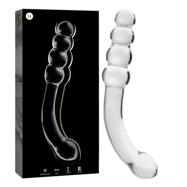 NEBULA SERIES BY IBIZA - MODEL 14 DILDO VAN HELDER BOROSILICATEGLAS 18,5 CM -OF- 3 CM