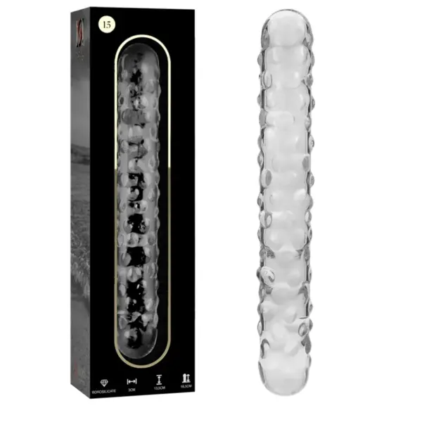 NEBULA SERIES BY IBIZA - MODEL 15 DILDO VAN HELDER BOROSILICATEGLAS 18,5 CM -OF- 3 CM