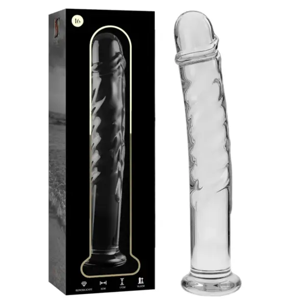 NEBULA SERIES BY IBIZA - MODEL 16 DILDO VAN HELDER BOROSILICATEGLAS 18,5 CM -OF- 3 CM