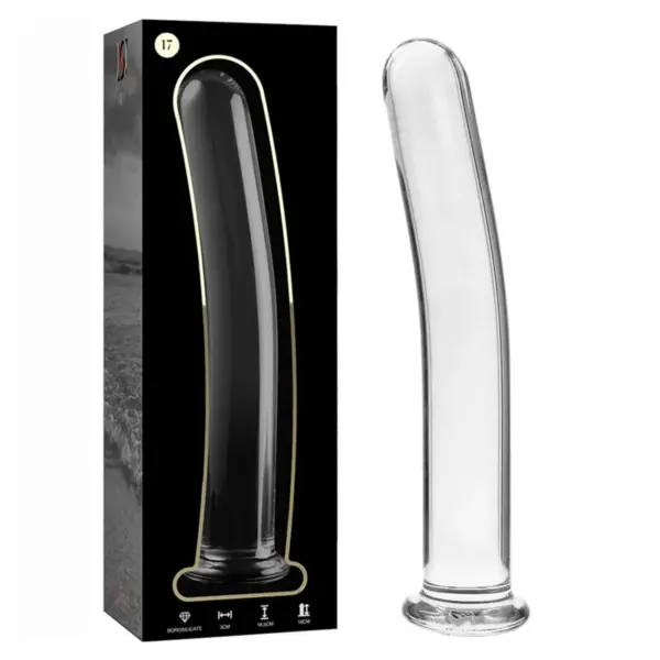 NEBULA SERIES BY IBIZA - MODEL 17 DILDO VAN HELDER BOROSILICATEGLAS 18,5 CM -OF- 3 CM