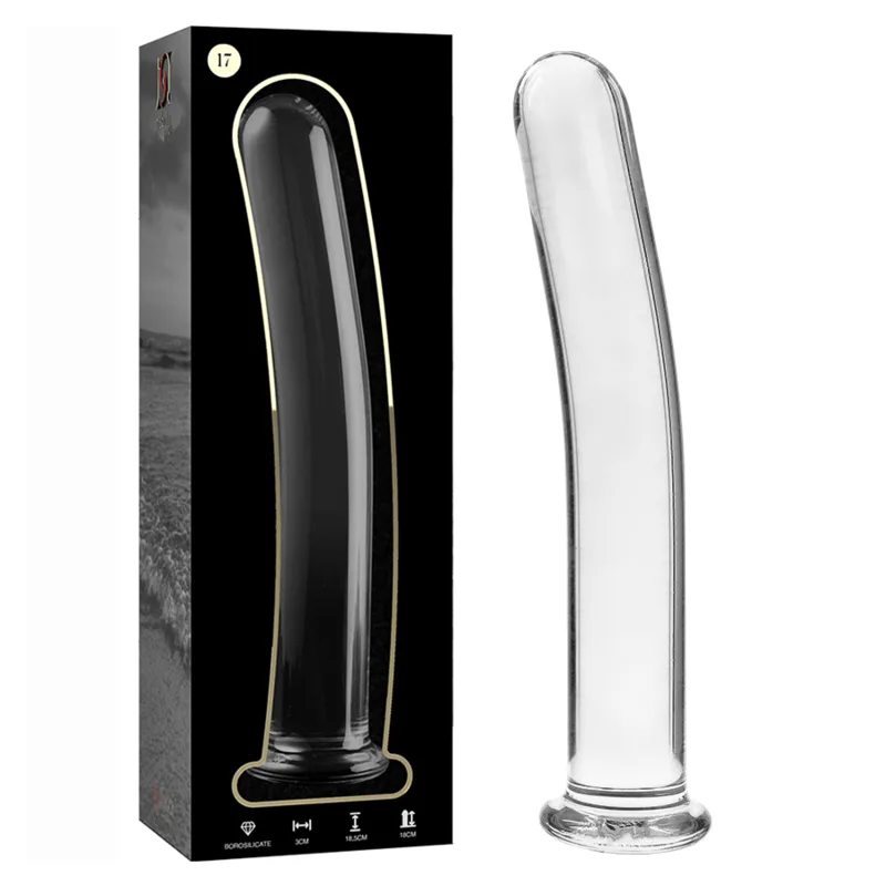 NEBULA SERIES BY IBIZA - MODEL 17 DILDO VAN HELDER BOROSILICATEGLAS 18,5 CM -OF- 3 CM