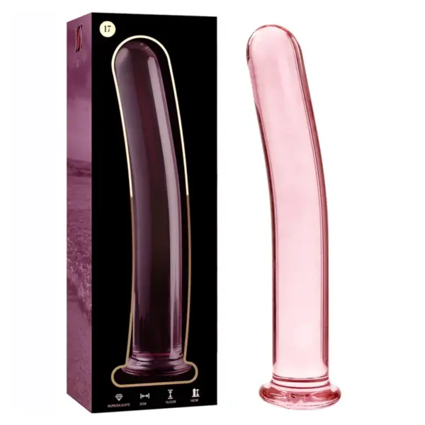 NEBULA SERIES BY IBIZA - MODEL 17 ROZE BOROSILICATE GLAS DILDO 18,5 CM -OF- 3 CM