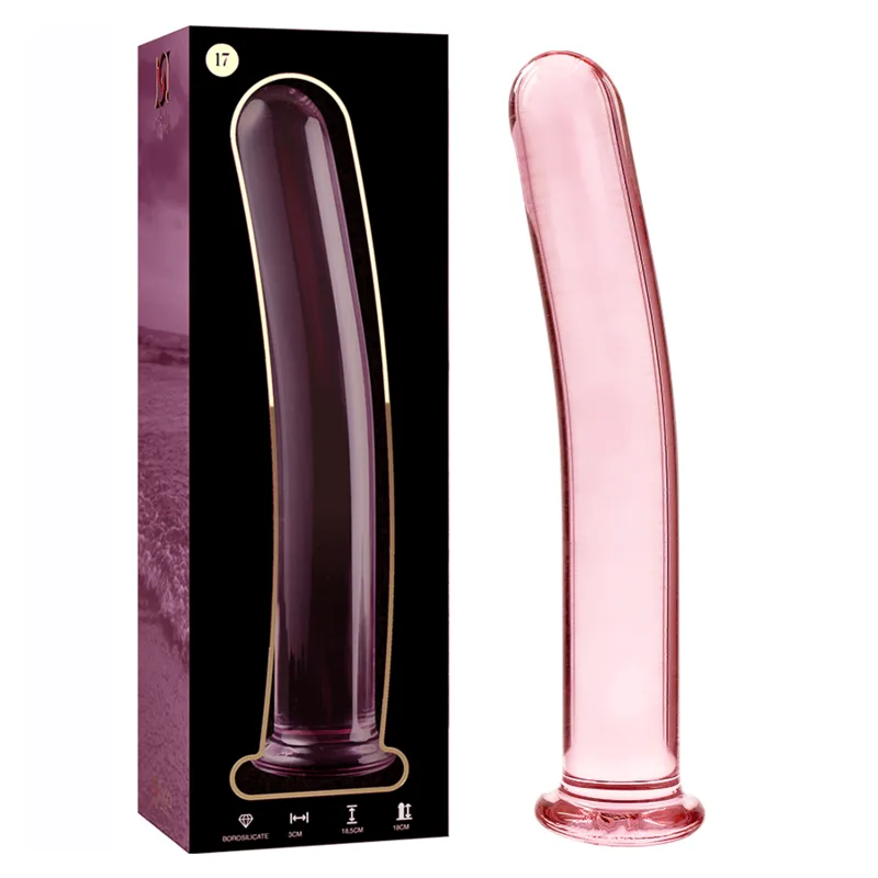 NEBULA SERIES BY IBIZA - MODEL 17 ROZE BOROSILICATE GLAS DILDO 18,5 CM -OF- 3 CM