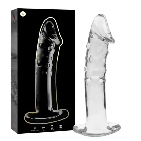 NEBULA SERIES BY IBIZA - MODEL 19 DILDO VAN HELDER BOROSILICATEGLAS 18,5 CM -OF- 4 CM