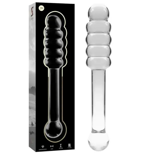 NEBULA SERIES BY IBIZA - MODEL 20 DILDO VAN HELDER BOROSILICATEGLAS 20,5 CM -OF- 3 CM