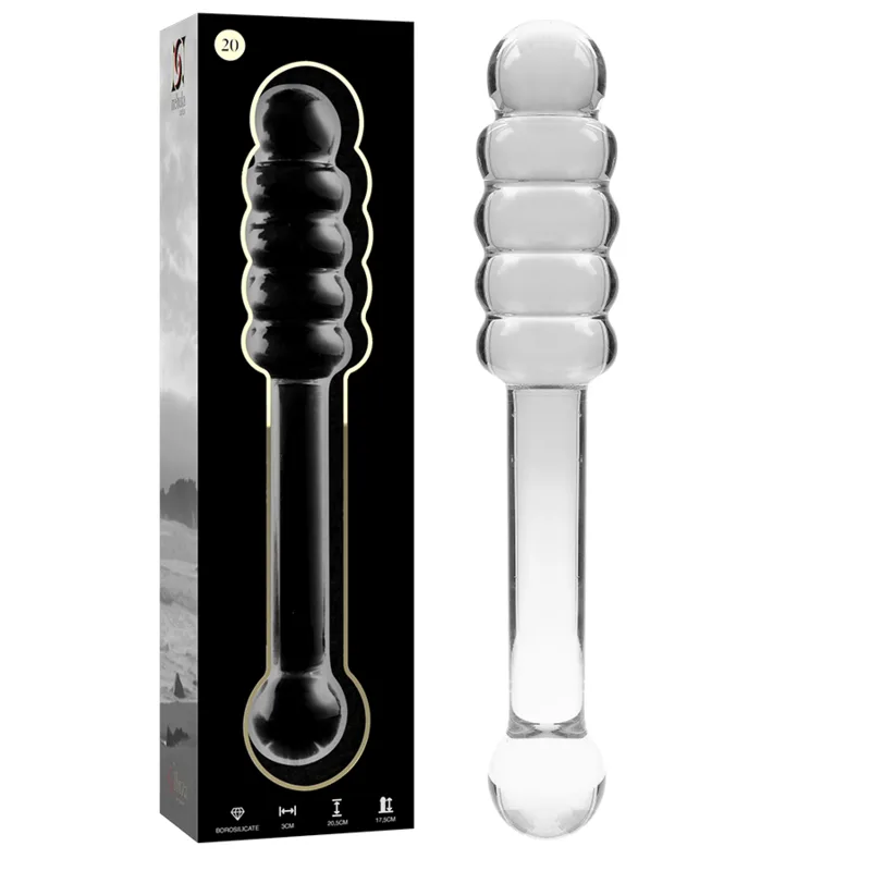 NEBULA SERIES BY IBIZA - MODEL 20 DILDO VAN HELDER BOROSILICATEGLAS 20,5 CM -OF- 3 CM