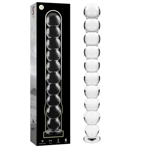 NEBULA SERIES BY IBIZA - MODEL 22 DILDO VAN HELDER BOROSILICATEGLAS 21,5 CM -OF- 2,5 CM