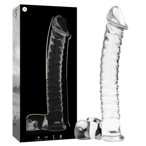 NEBULA SERIES BY IBIZA - MODEL 23 DILDO VAN HELDER BOROSILICATEGLAS 21,5 CM -OF- 4 CM