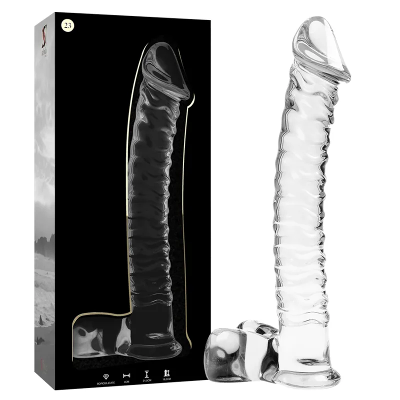 NEBULA SERIES BY IBIZA - MODEL 23 DILDO VAN HELDER BOROSILICATEGLAS 21,5 CM -OF- 4 CM
