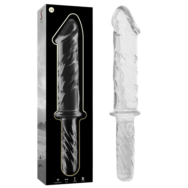 NEBULA SERIES BY IBIZA - MODEL 24 DILDO VAN HELDER BOROSILICATEGLAS 28,5 CM -OF- 5 CM