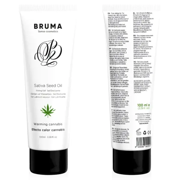 BRUMA - GLIJGEL MET CANNABISSMAAK HITTE-EFFECT ZAADOLIE 100 ML