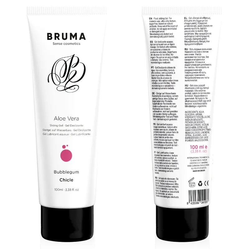 BRUMA - GEL SLIDING MET ALOË VERA GOM SMAAK 100 ML