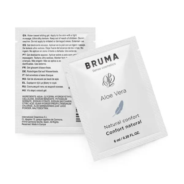BRUMA - GEL GLIJDEN MET ALOË VERA NATUURLIJK COMFORT 6 ML