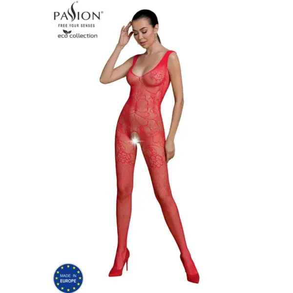 PASSION - ECO COLLECTIE BODYSTOCKING ECO BS012 ROOD