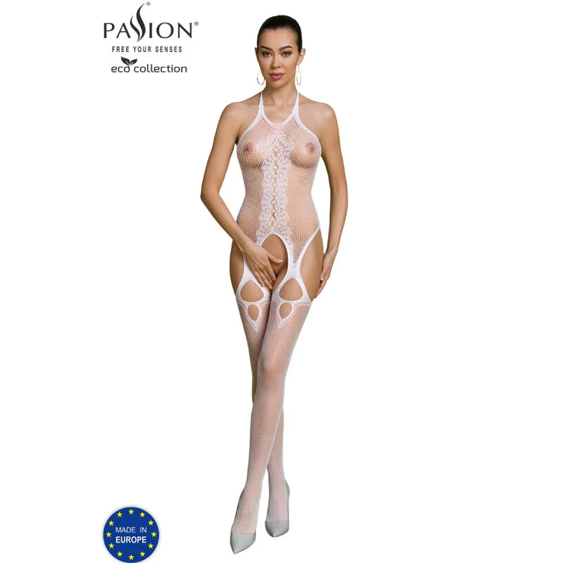 PASSION - ECO COLLECTIE BODYSTOCKING ECO BS013 WIT