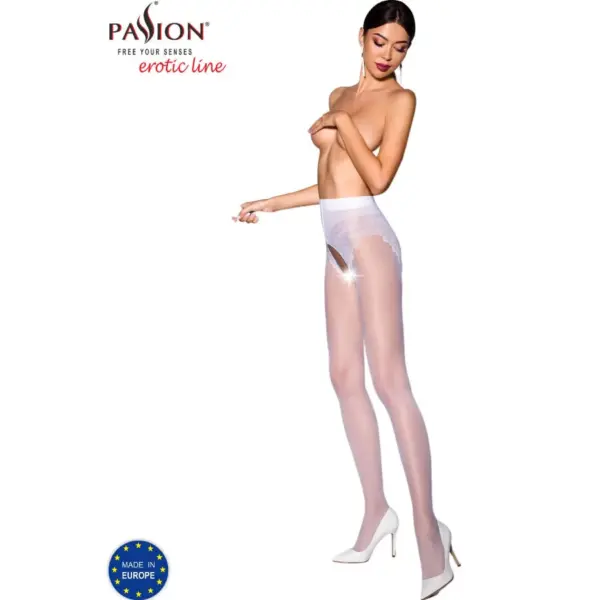 PASSION - TIOPEN 006 WITTE 3/4 30 DEN PANTY