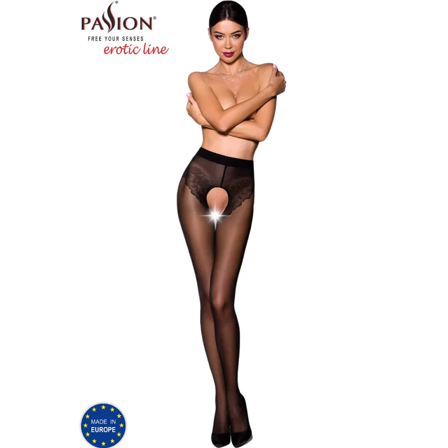 PASSION - TIOPEN 006 ZWARTE KOUSEN 1/2 30 DEN