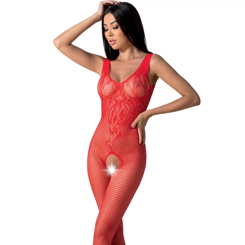 PASSION - BS098 RODE BODYSTOCKING ÉÉN MAAT