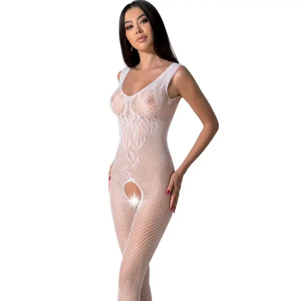 PASSION - BS098 WITTE BODYSTOCKING ÉÉN MAAT