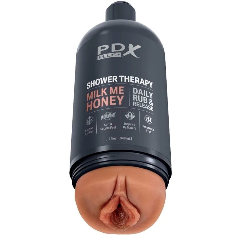 PDX PLUS - STROKER MASTURBATOR DISCRETE FLES ONTWERP MILK ME HONEY CARAMEL SHAMPOO