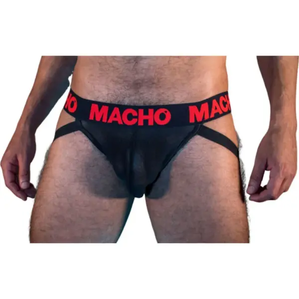 MACHO - MX26X2 JOCK ZWART/ROOD L