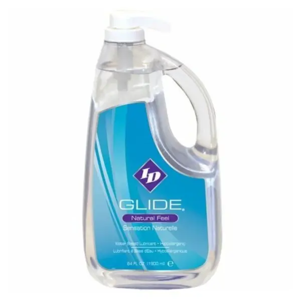 ID GLIDE - GLIJMIDDEL OP WATERBASIS + HYPOALLERGENIC NATUURLIJK GEVOEL 1900 ML