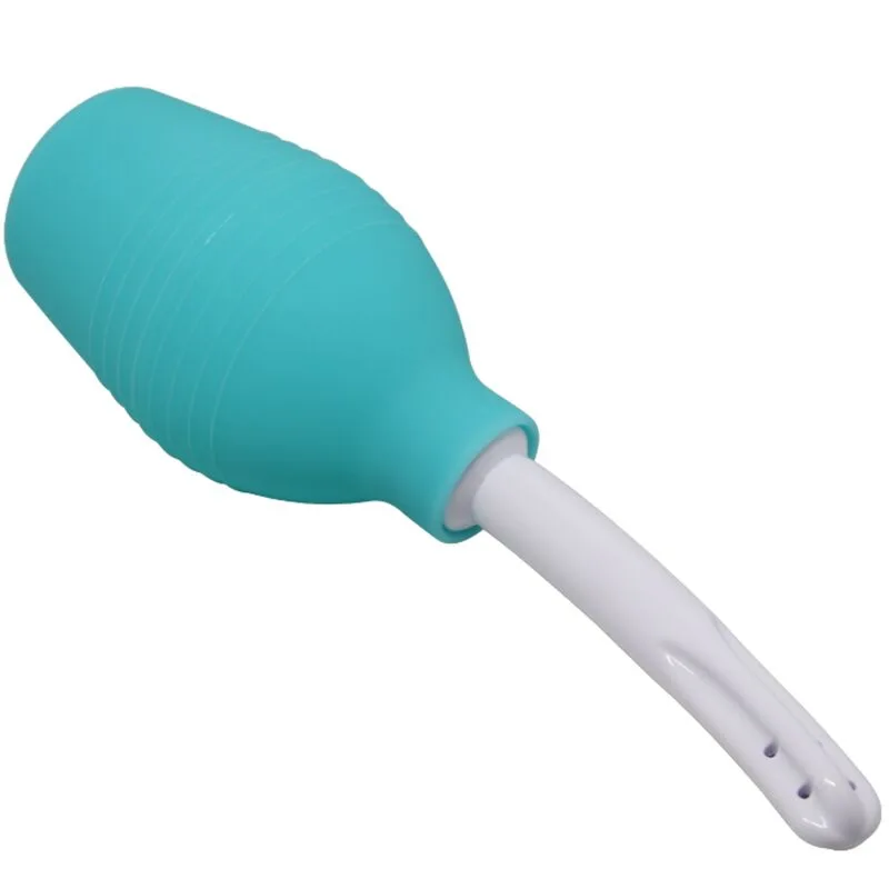 MR PLAY - BLAUWE RUBBER DOUCHE ANALE PEER