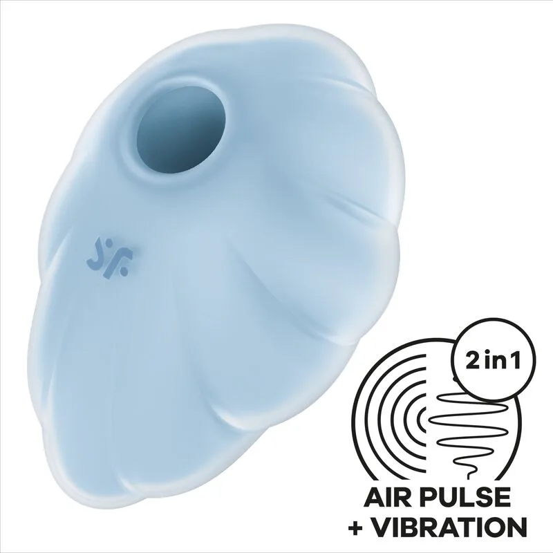 SATISFYER - CLOUD DANCER BLAUWE VIBRATOR LUCHTPULS