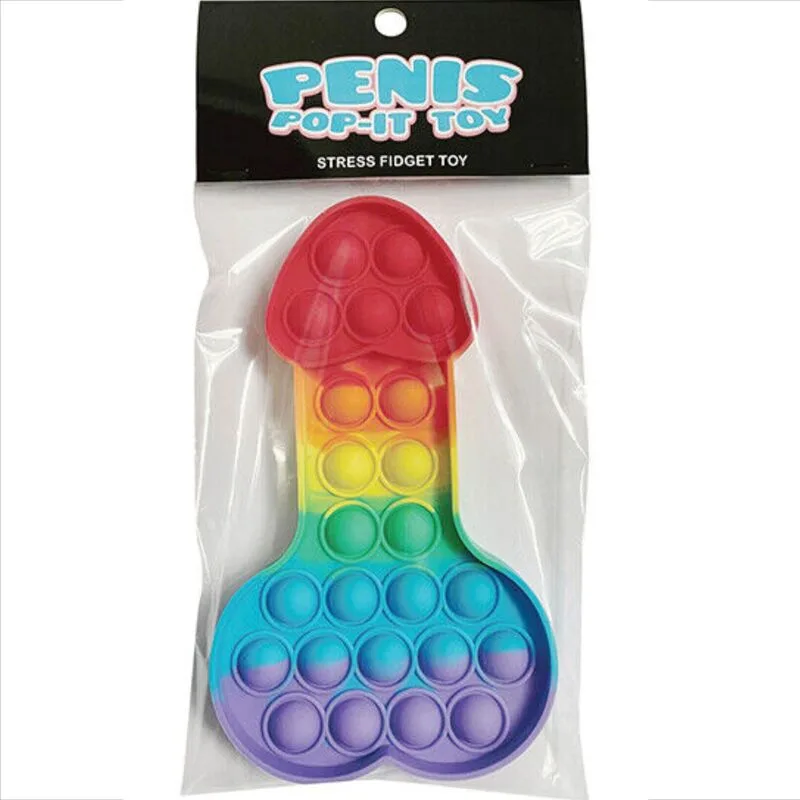 KHEPER GAMES - VEELKLEURIGE POP-IT PENIS ANTI-STRESS SPEELGOED