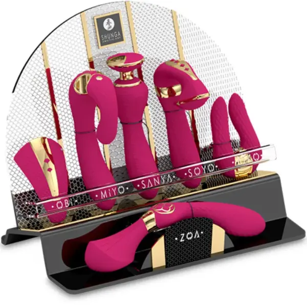SHUNGA - DISPLAY 6 INTIEME MASSAGEREEDSCHAPPEN FUCHSIA
