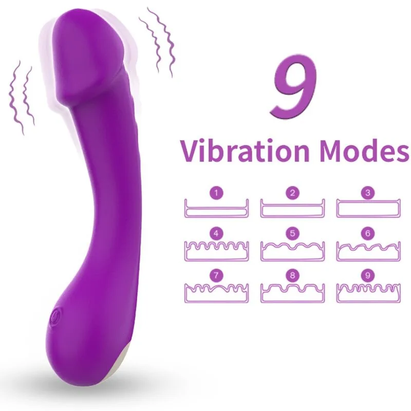 ARMONY - VIOLETTE SILICONEN G-SPOT VIBRERENDE DILDO