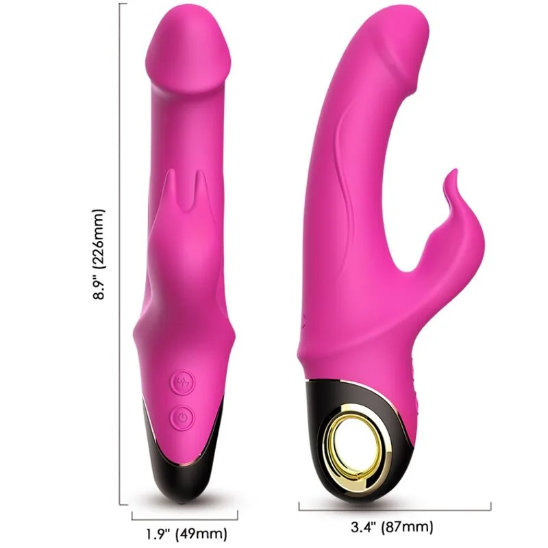 ARMONY - METEROOR DILDO VIBRATOR KONIJN ROTATOR FUCHSIA