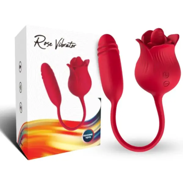 ARMONY - ROSELIP CLITORIS STIMULATOR MET TONG 10 MODI & RODE VIBRATOR