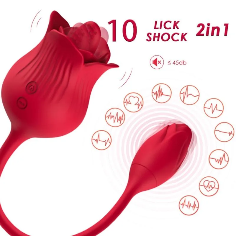 ARMONY - ROZE VIBRATOR CLITORIS STIMULATOR MET STAART 10 MODI ROOD