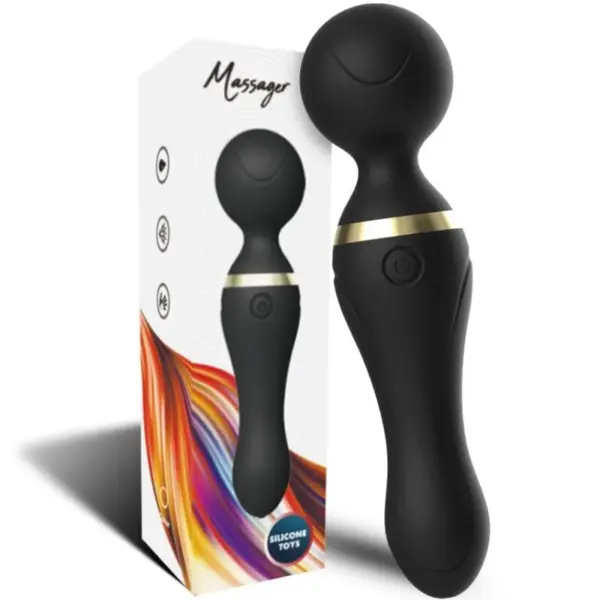 ARMONY - FREEZA FLEXIBELE HOOFDMASSAGER & VIBRATOR ZWART