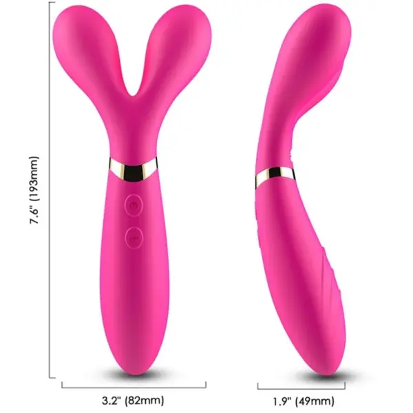 ARMONY - Y-WAND DUBBELE HOOFD MASSAGER & VIBRATOR FUCHSIA