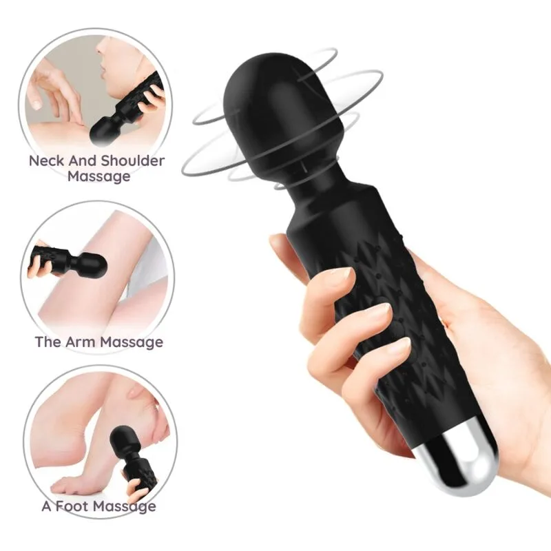 ARMONY - POSTMAN FLEXIBELE HOOFDMASSAGER & VIBRATOR ZWART