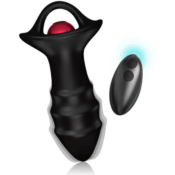 ARMONY - KYLIN DEDAL VIBRATOR & ANAAL PLUG AFSTANDSBEDIENING ZWART